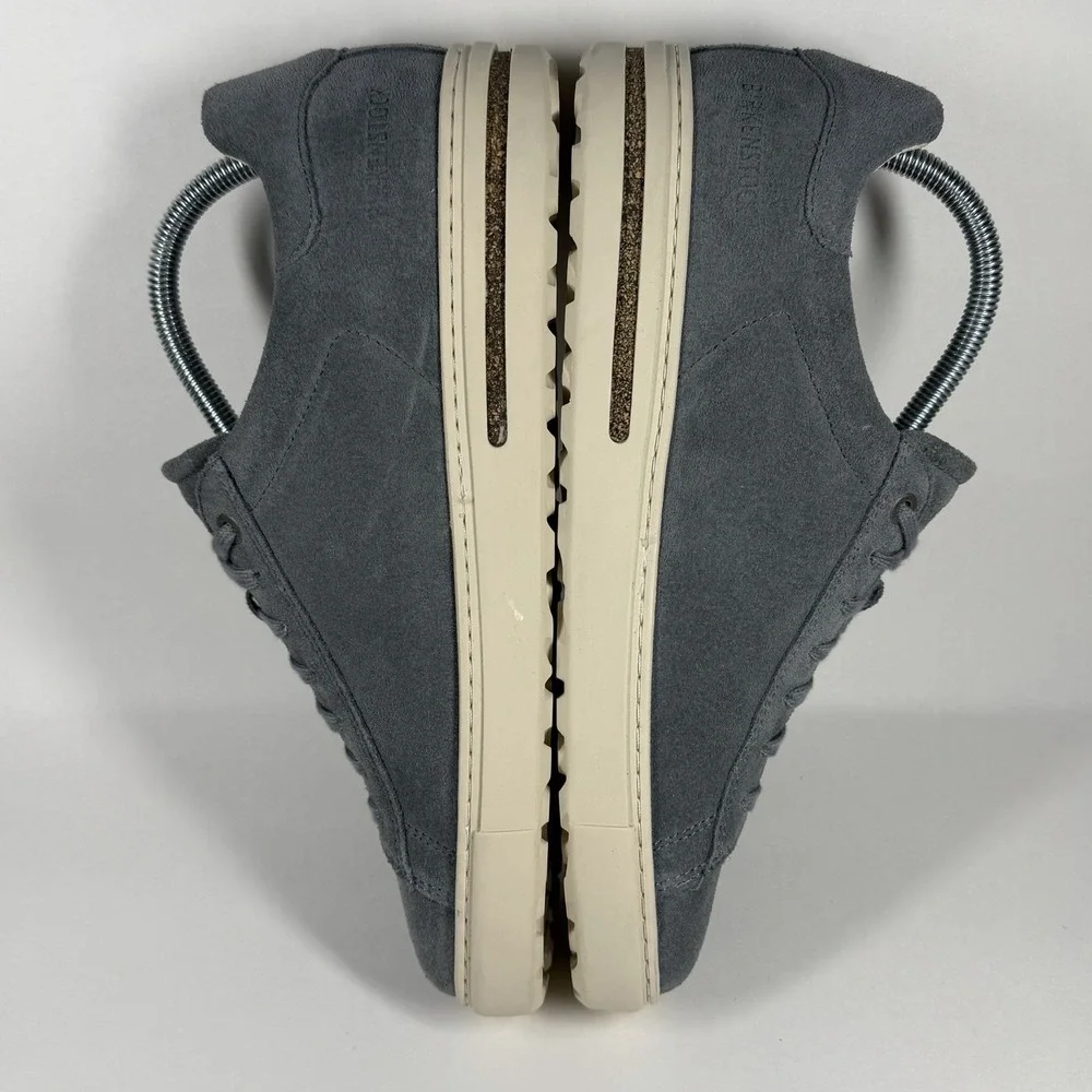 Birkenstock Size 41 / W 10 /‎ M 8 Blue Suede Bend Low Lace Up Sneaker Shoes